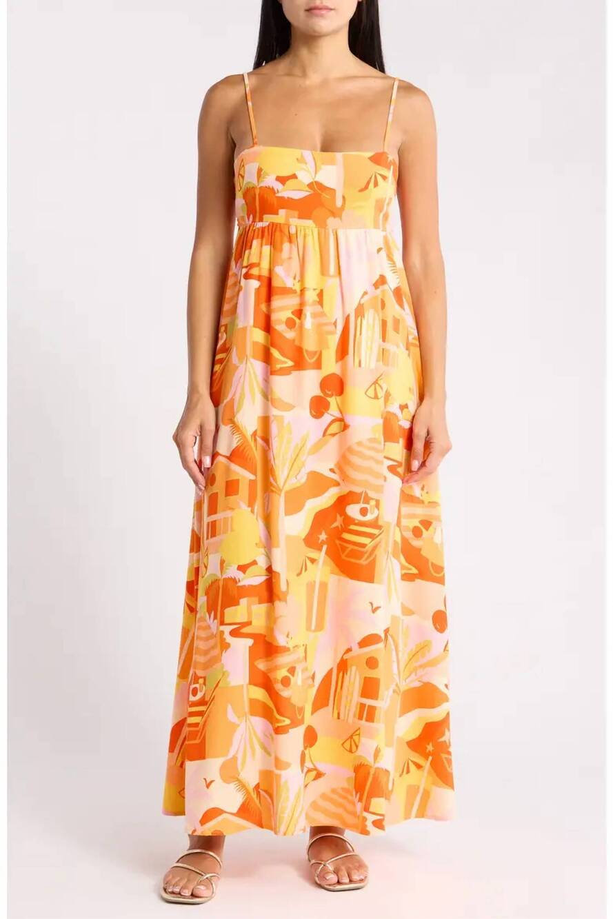 NEW BLU PEPPER paradise please dress in red multi